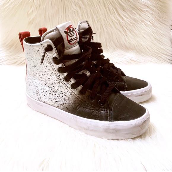 ❗️SOLD❗️adidas Limited Edition Leather High Tops - Picture 4 of 8